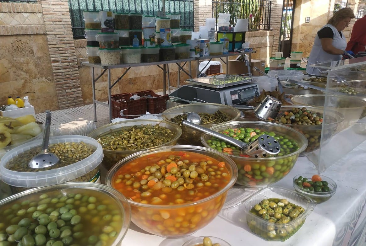 Encurtidos en el mercadillo de San Pedro del Pinatar