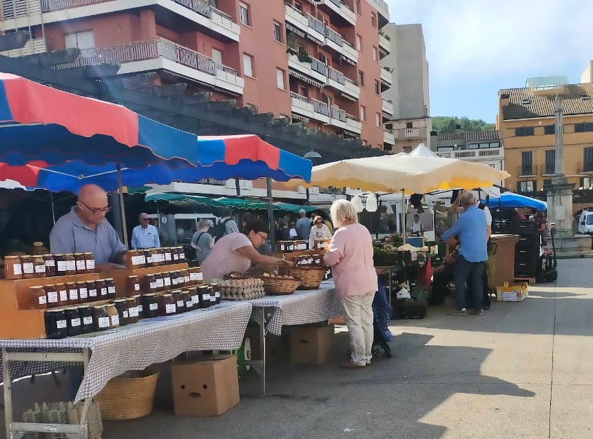 Miel natural en el mercadillo