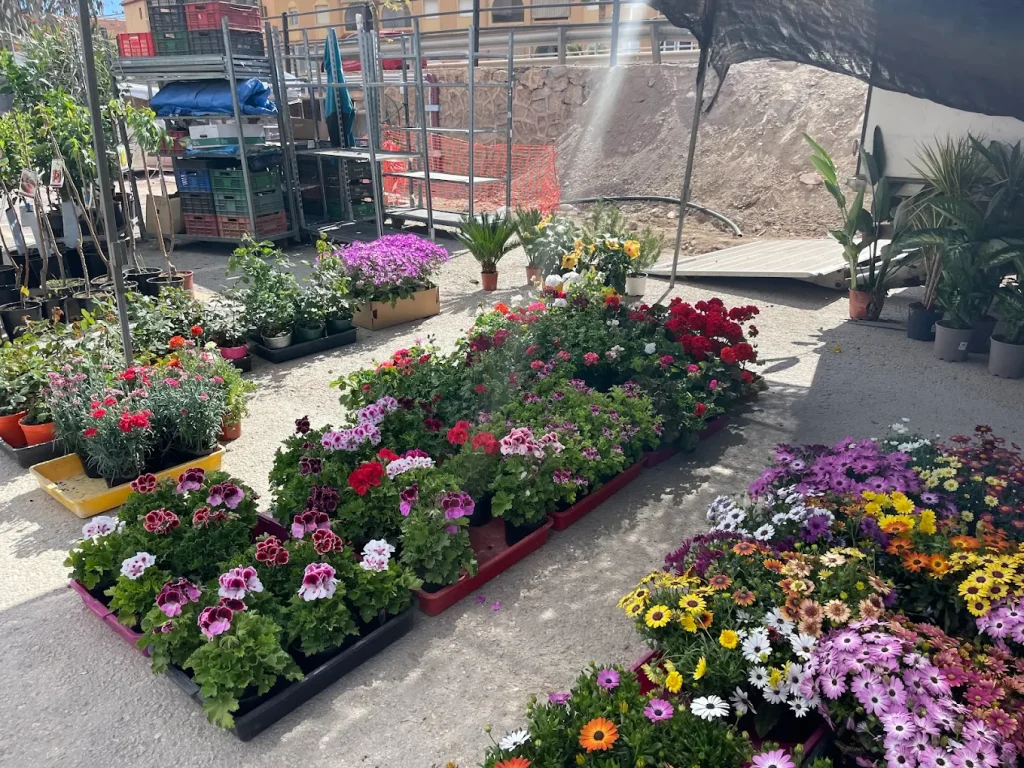 Flores en el mercadillo
