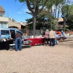 Mercadillo de antigüedades en Santa Susanna