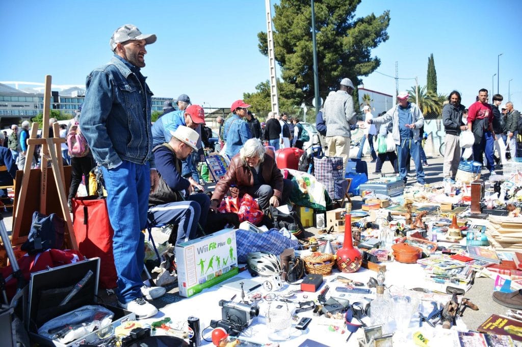Rastro de los domingos en Zaragoza