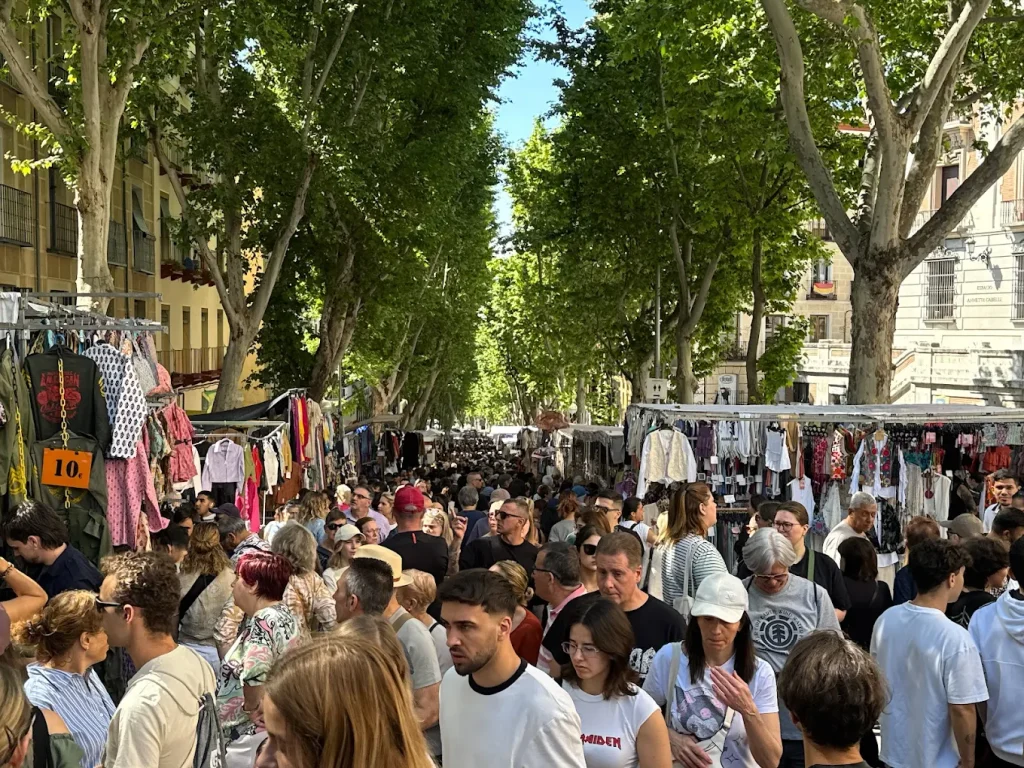 Mercadillo en Madrid